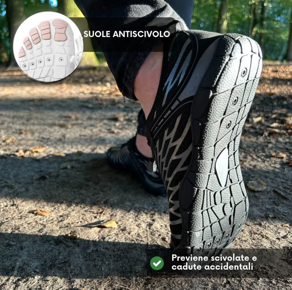 Sanovix Pro – Scarpe barefoot salutari e antiscivolo (unisex)
